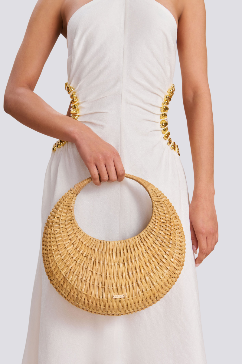 Vestido Shell Reign Estampado + Bolsa e Brinco