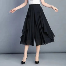 Calça Pantalona de Chiffon Versatile