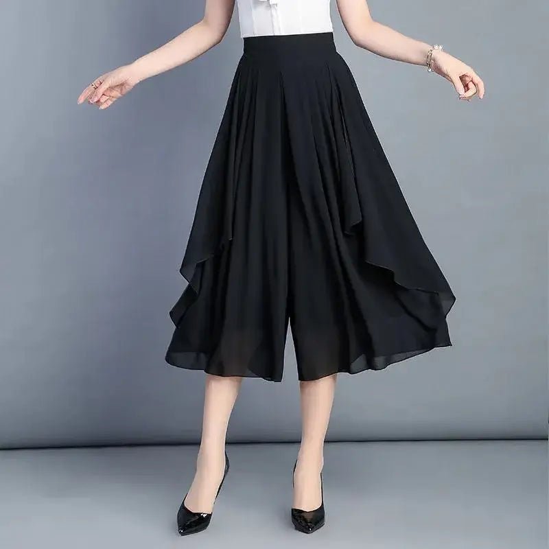 Calça Pantalona de Chiffon Versatile