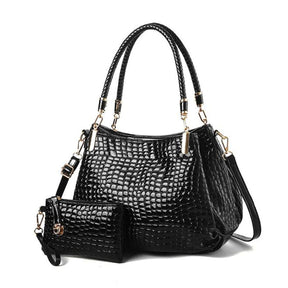 Bolsa de Couro Feminina com Carteira