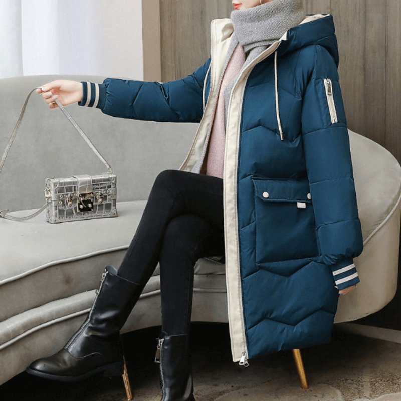 Jaqueta Feminina Puffer de Parka Elegance
