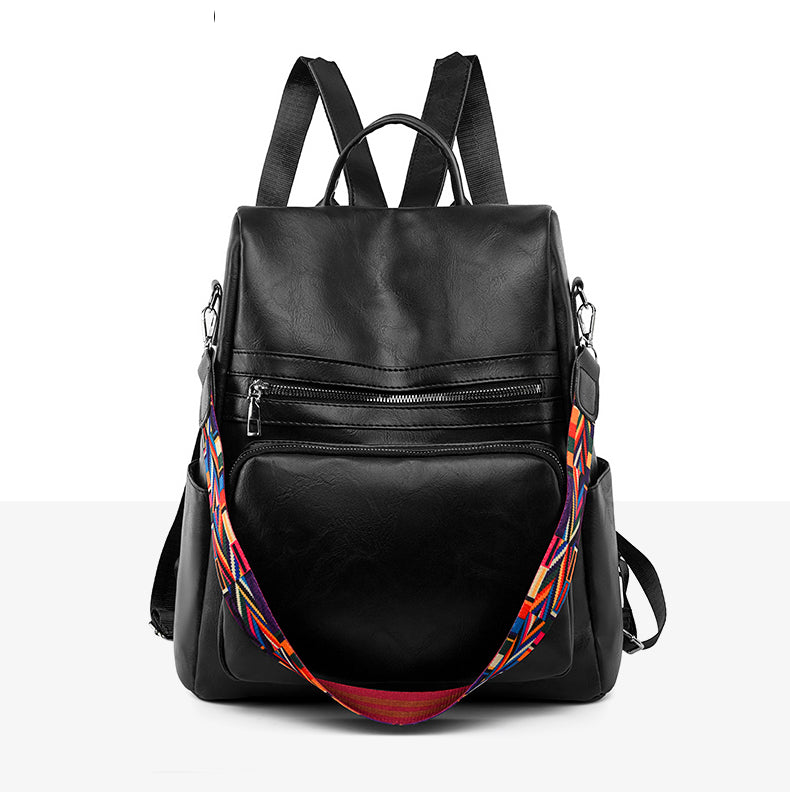 Mochila Feminina em Couro Vintage