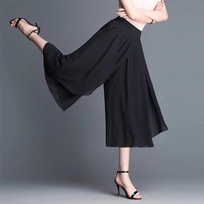 Calça Pantalona de Chiffon Versatile