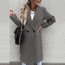 Casaco Feminino Longo de Lã Batida Equinox