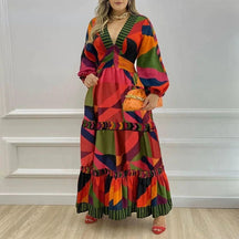 Vestido Longo Manga Comprida Sheath