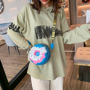 Bolsa Feminina de Couro Donut