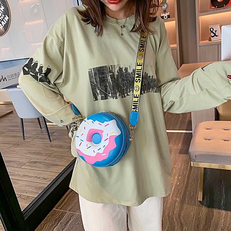 Bolsa Feminina de Couro Donut