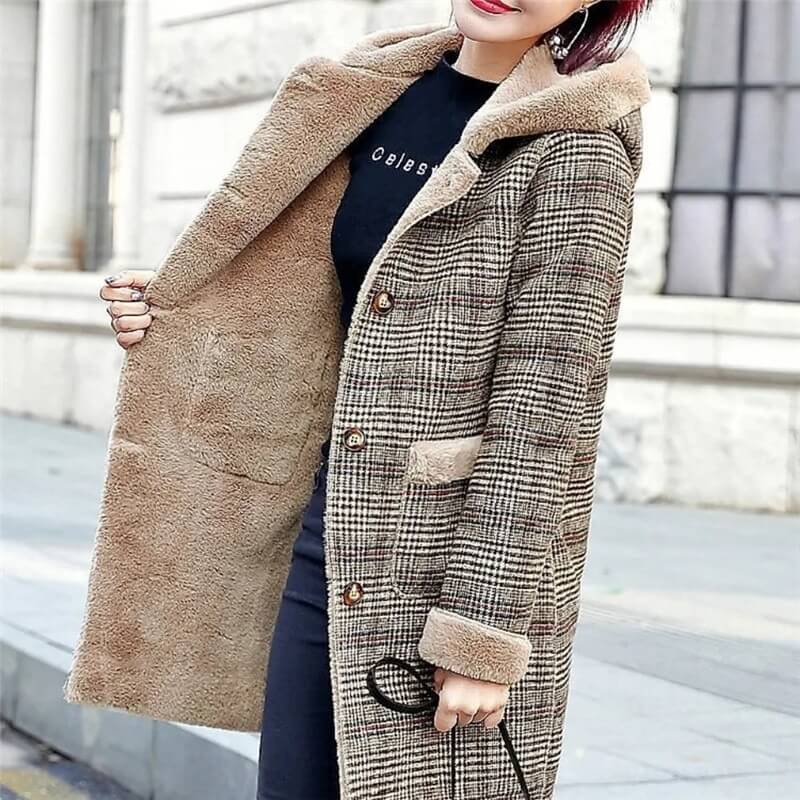 Casaco Feminino de Inverno Forrado Aurora