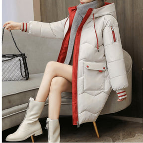 Jaqueta Feminina Puffer de Parka Elegance