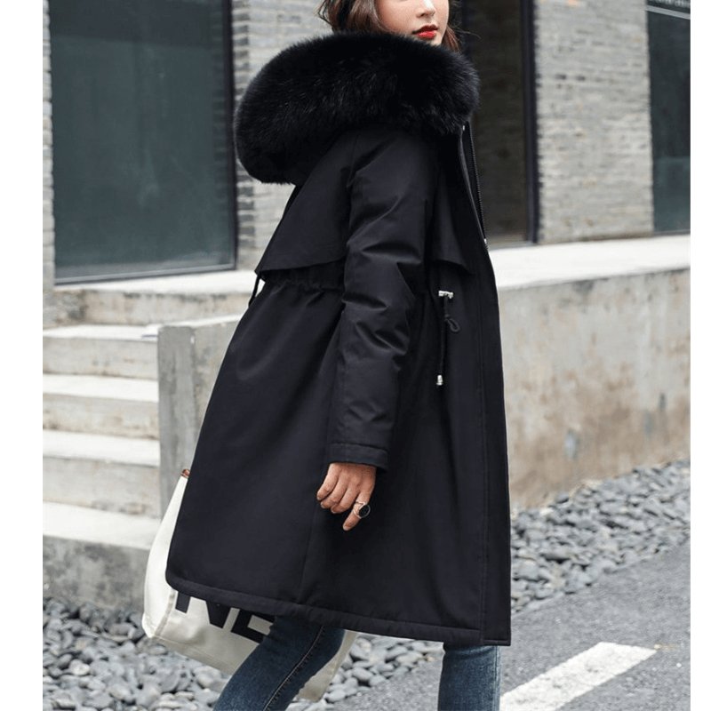 Jaqueta Feminina de Parka Forrada Twilight