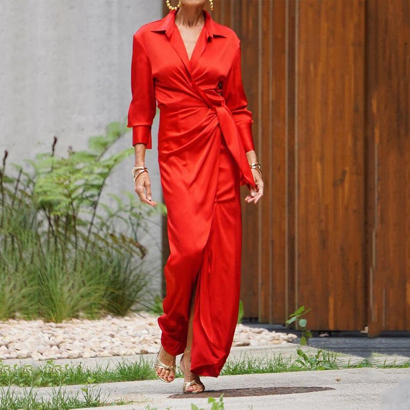 Vestido Longo Transpassado Ember