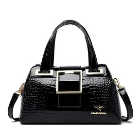 Bolsa Feminina de Couro Casual de Luxo