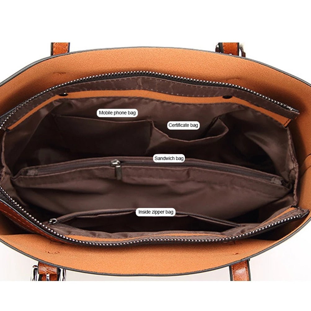 Bolsa Feminina de Couro Saco