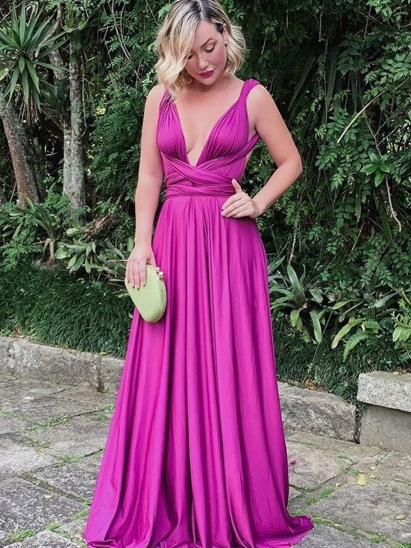 Vestido Longo Feminino Varias Formas Multiuso Festa Casamento formatura