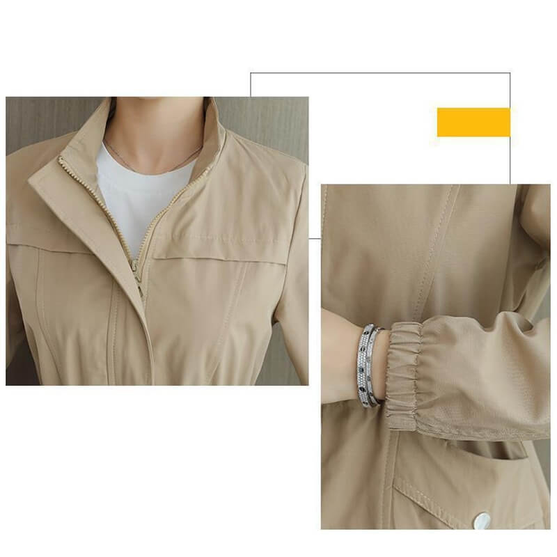 Jaqueta Feminina Casual com Regulador Ethereal