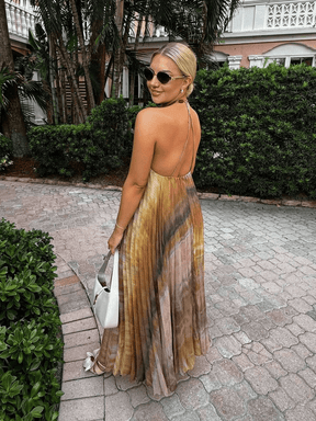 Vestido Longo Plissado Annah