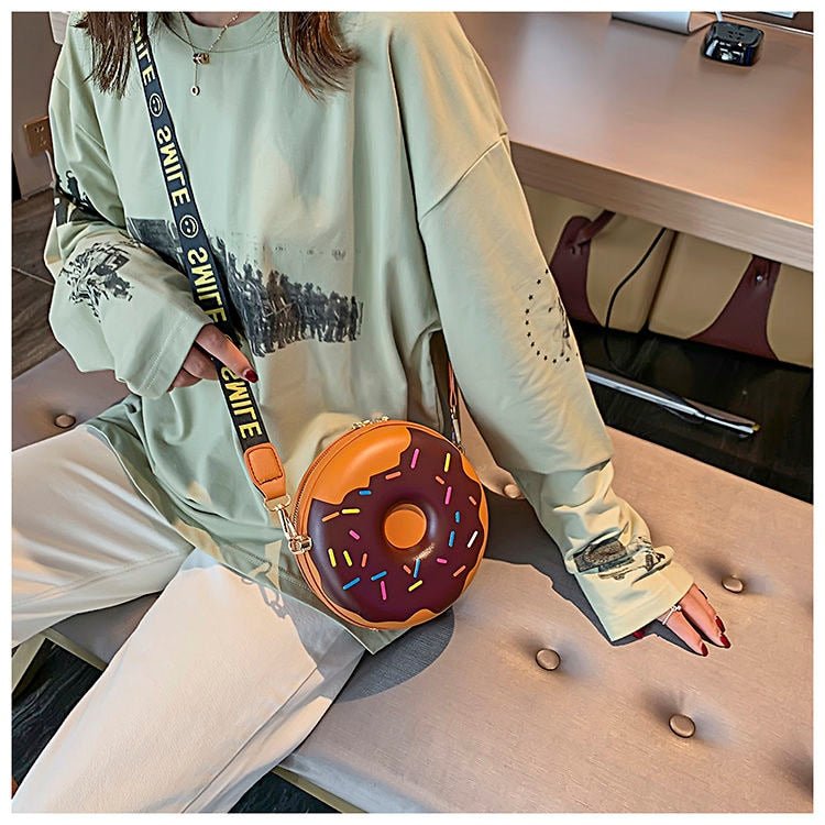 Bolsa Feminina de Couro Donut