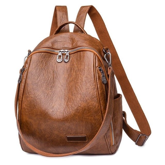 Bolsa Mochila de Couro