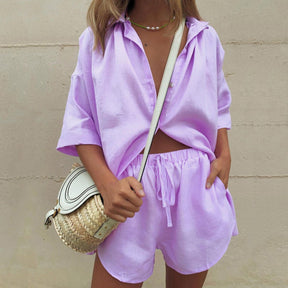 Conjunto Camisa Oversized e Shorts Maxxi