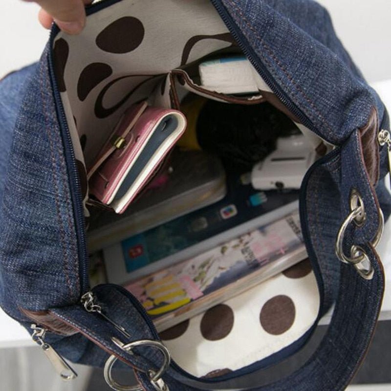 Bolsa Jeans Feminina Saco