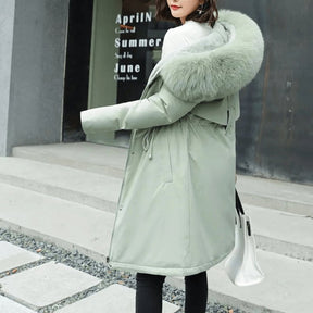 Jaqueta Feminina de Parka Forrada Twilight