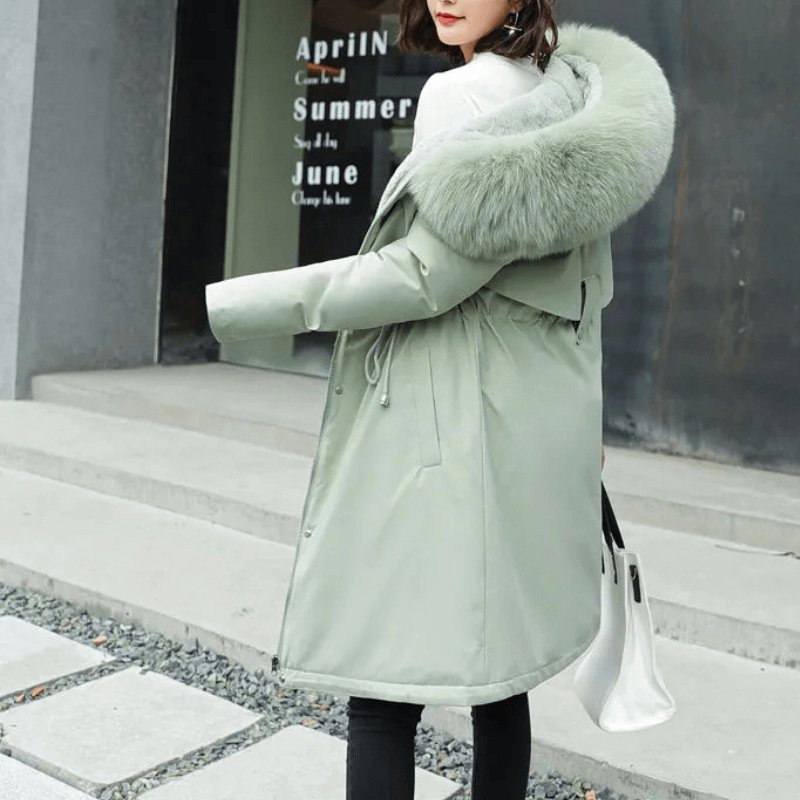 Jaqueta Feminina de Parka Forrada Twilight
