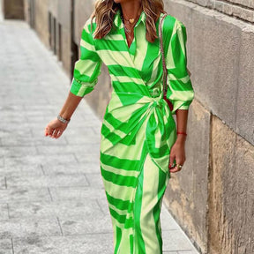 Vestido Mídi Transpassado Chiffon