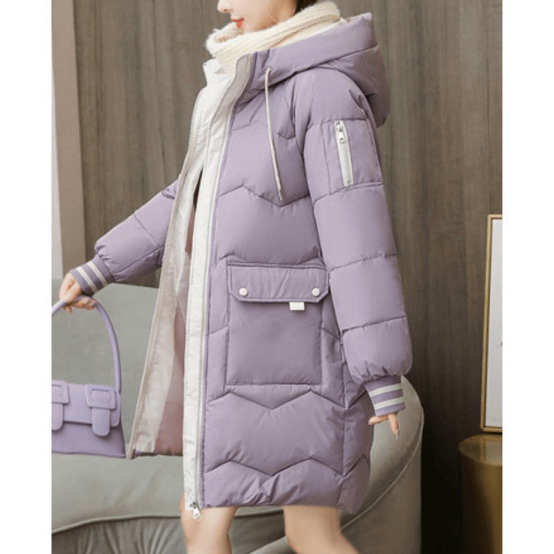Jaqueta Feminina Puffer de Parka Elegance