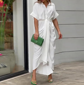 Vestido Mídi com Abotoamento Mermaid