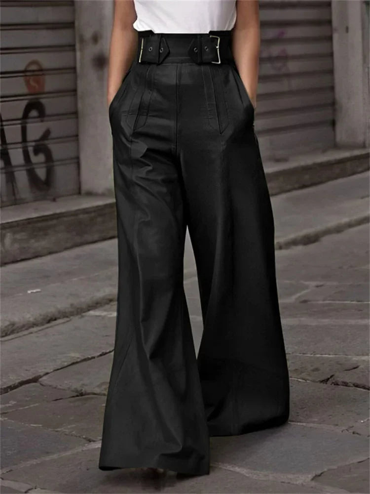 Calça Feminina Verde Couro