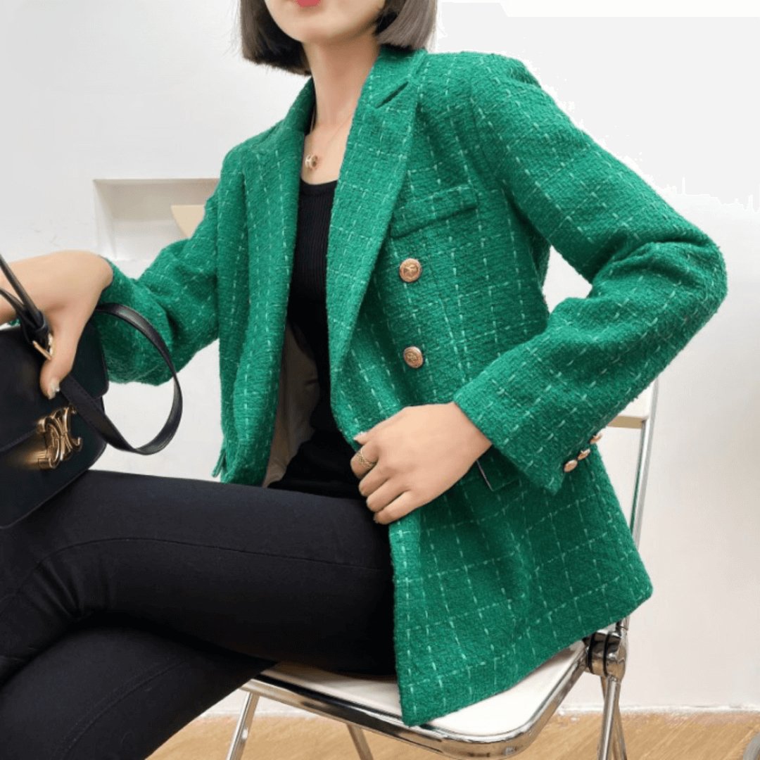 Blazer Feminino Casual de Lã Elegance