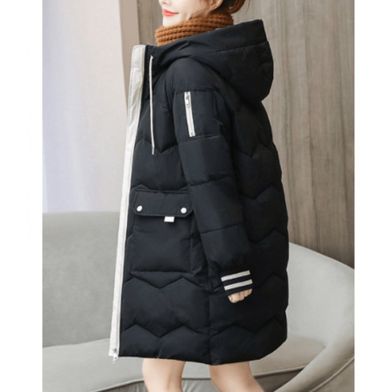 Jaqueta Feminina Puffer de Parka Elegance