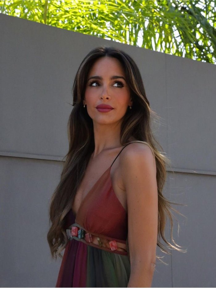 Vestido Longo Detalhe de Pedraria Mariah