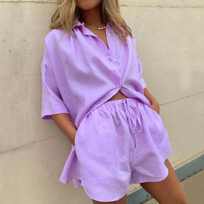Conjunto Camisa Oversized e Shorts Maxxi