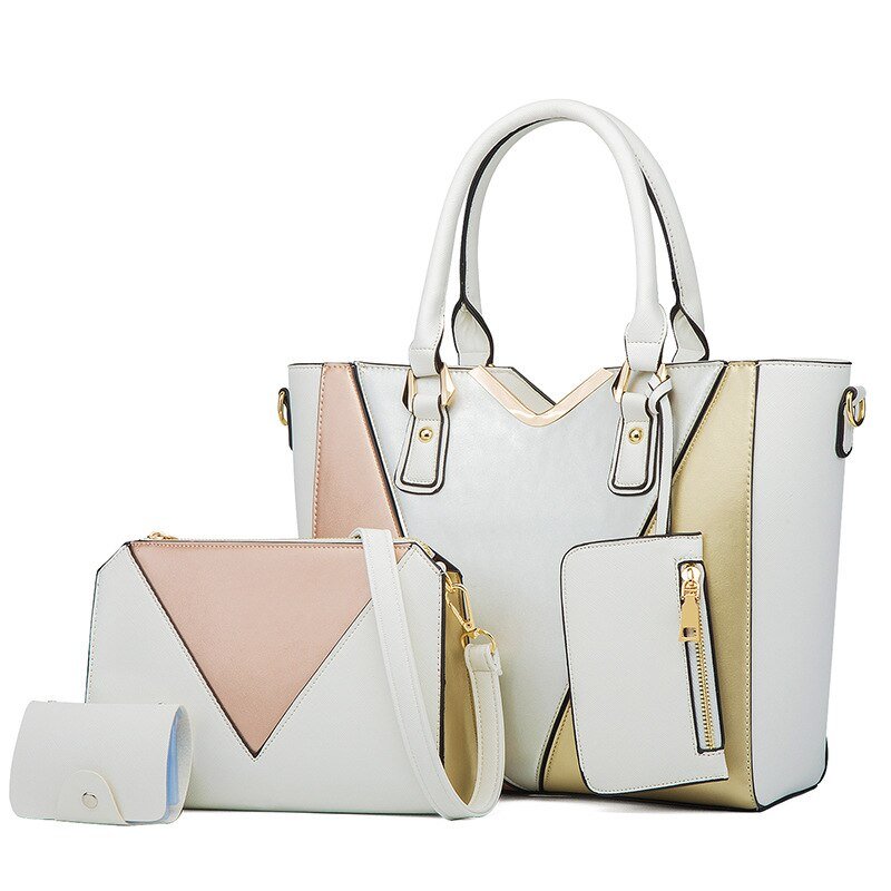 Bolsa de Couro Feminina Conjunto