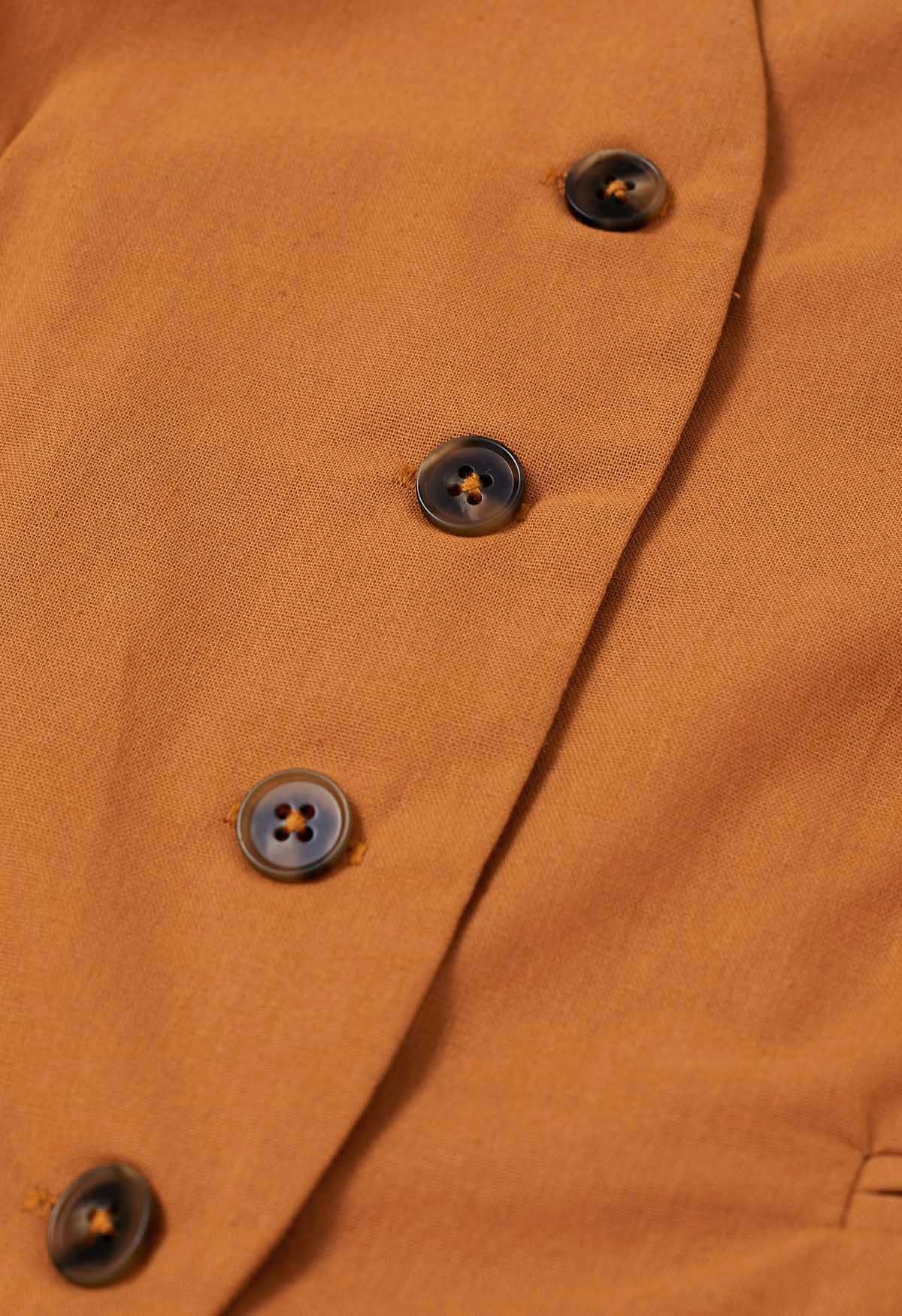 Conjunto Calça e Colete em Alfaiataria Medusa