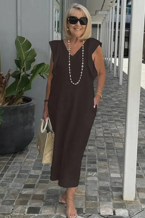 Vestido Midi de Linho Zorane