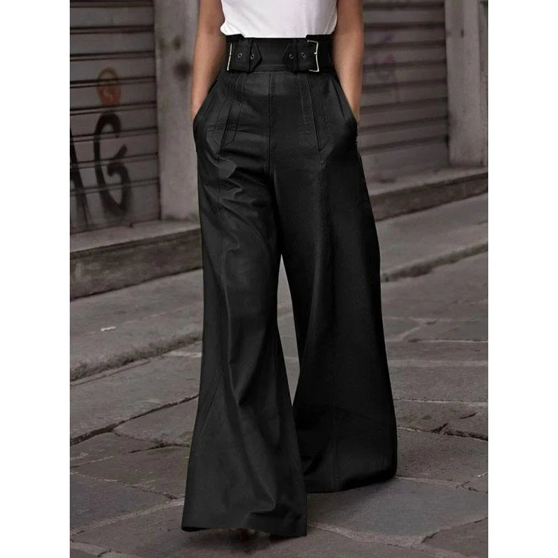 Calça Feminina Verde Couro