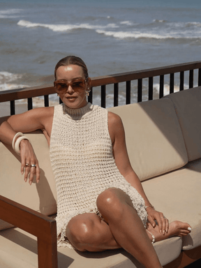 Vestido em Malha com Franjas Giovanna
