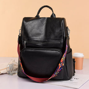 Mochila Feminina em Couro Vintage