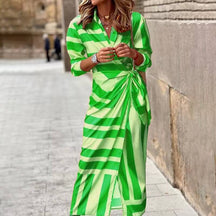 Vestido Mídi Transpassado Chiffon