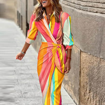 Vestido Mídi Transpassado Chiffon