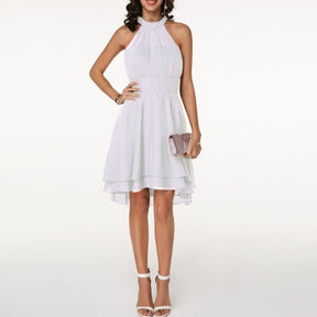 Vestido com Babados Gown