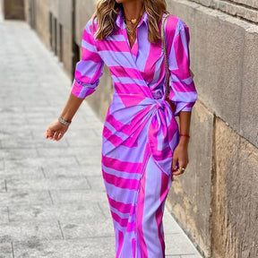 Vestido Mídi Transpassado Chiffon