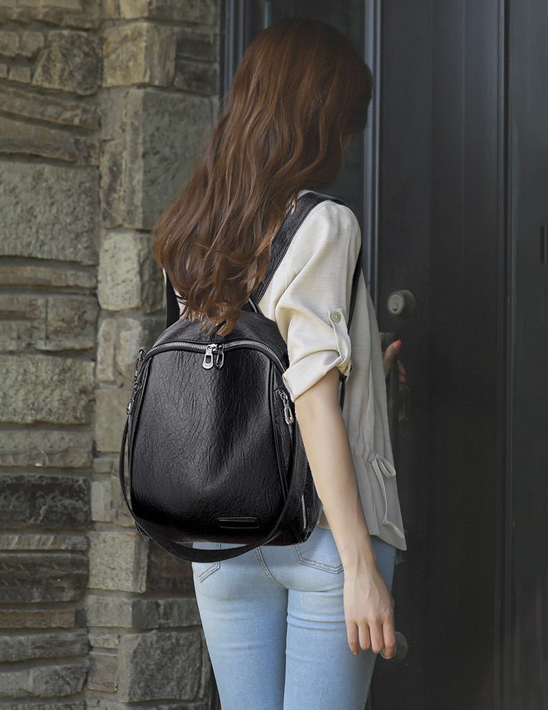 Bolsa Mochila de Couro