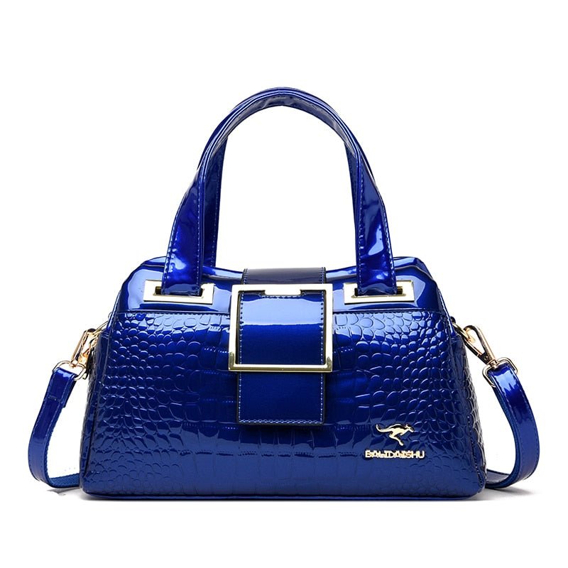 Bolsa Feminina de Couro Casual de Luxo