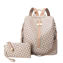 Mochila de Couro Feminina com Carteira