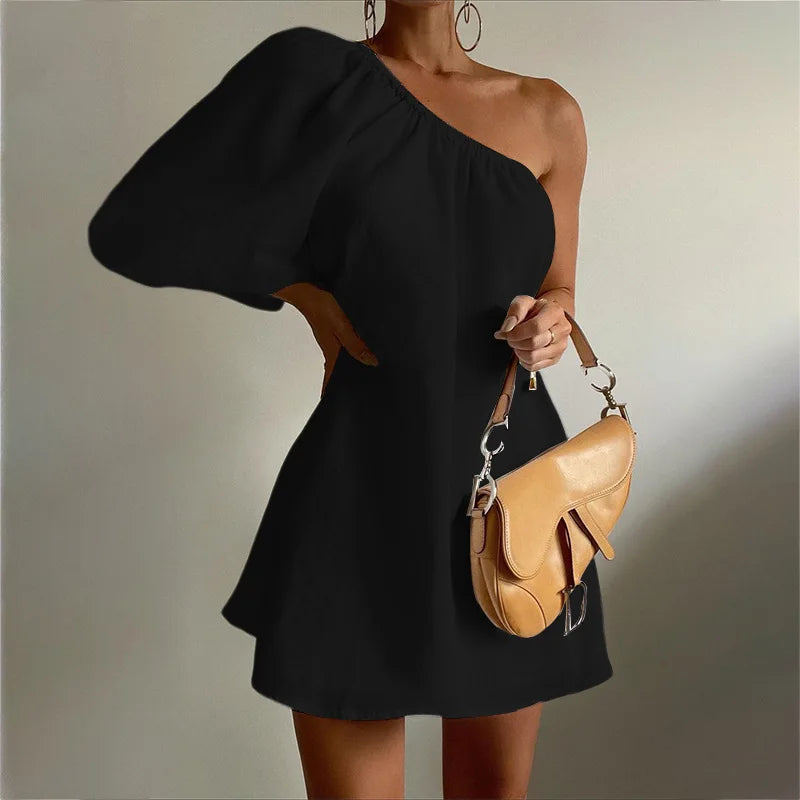 Vestido de Algodão - Ombro