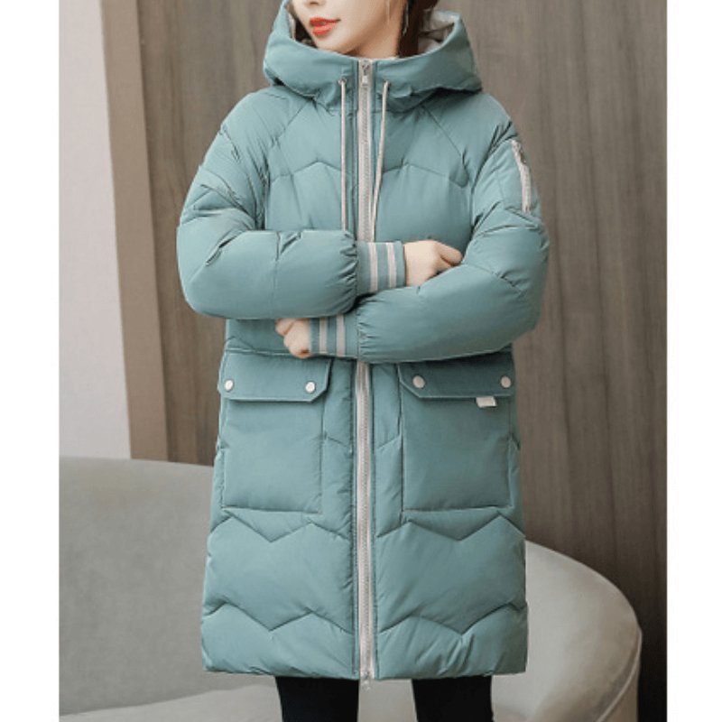 Jaqueta Feminina Puffer de Parka Elegance