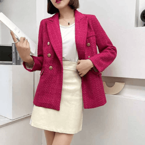 Blazer Feminino Casual de Lã Elegance